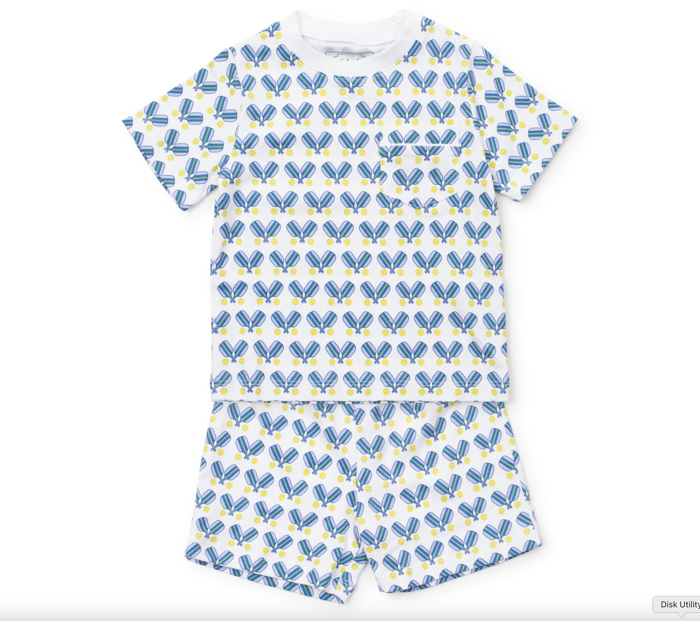 Charles Boys Short Set - Pickleball Blue