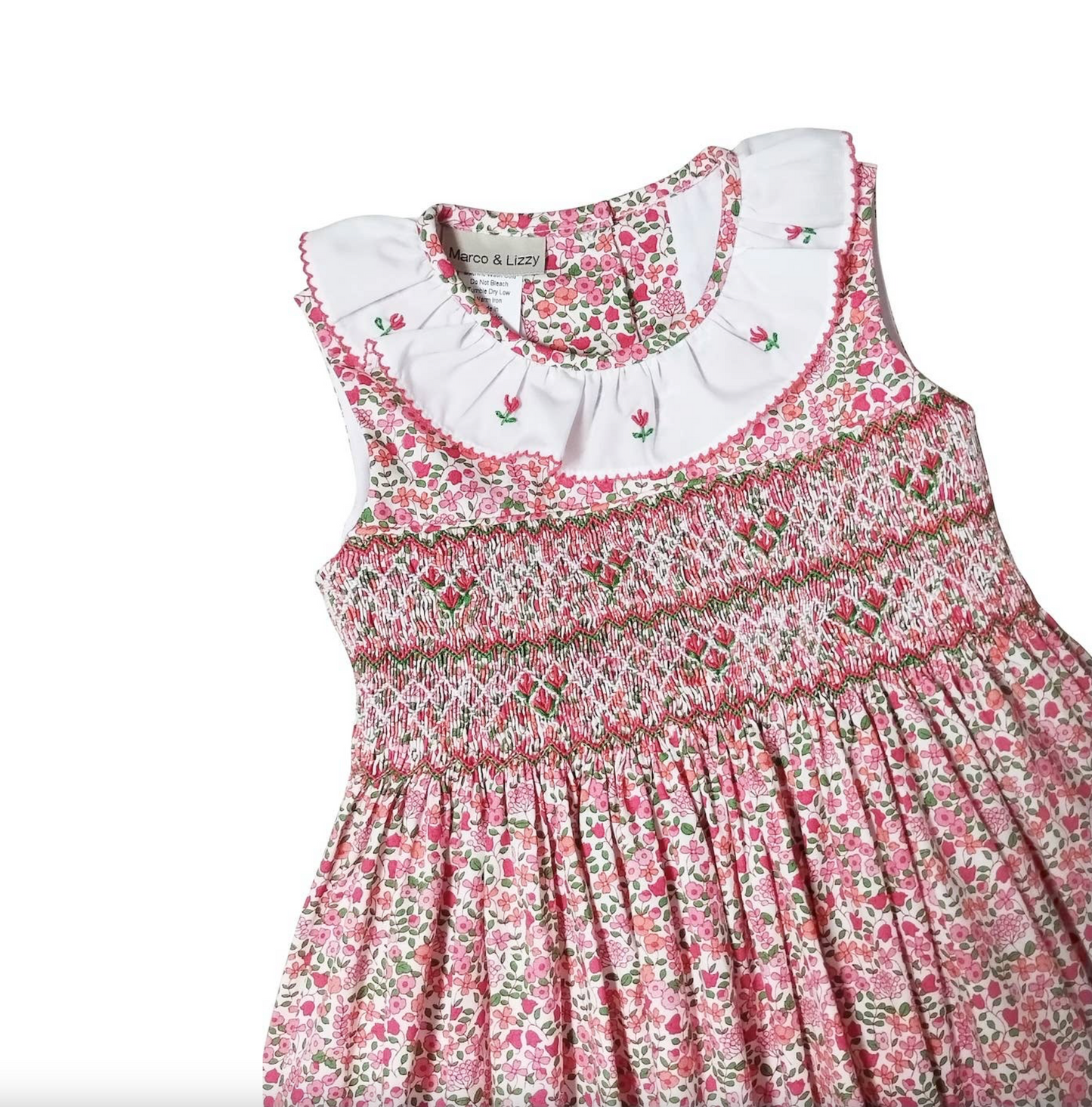Brooke Floral Print Smocked Classic Dress