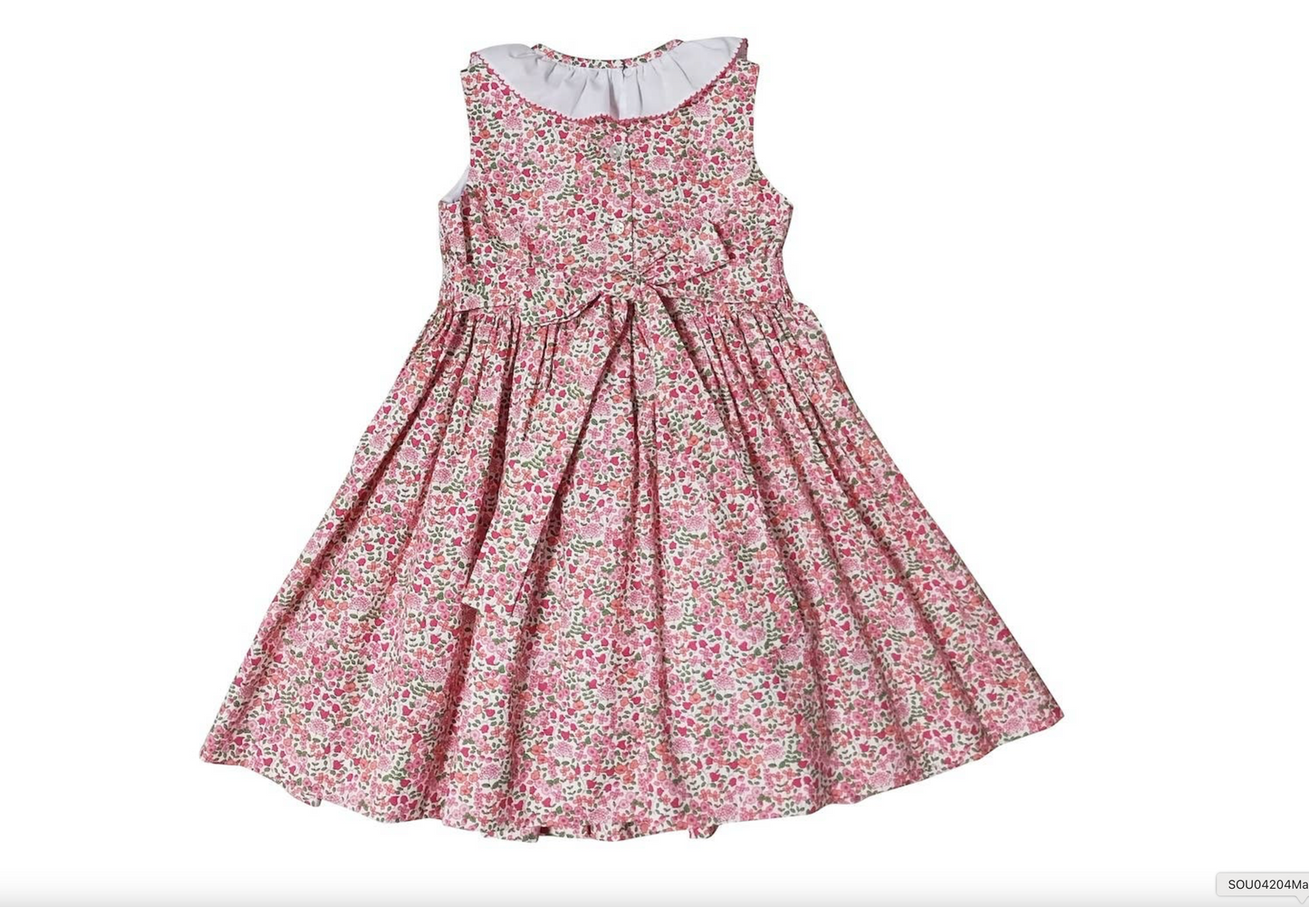 Brooke Floral Print Smocked Classic Dress