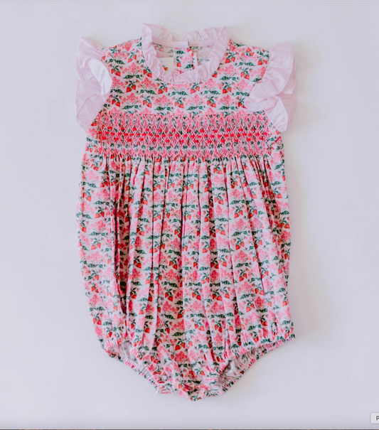 Strawberry Embroidered Bubble