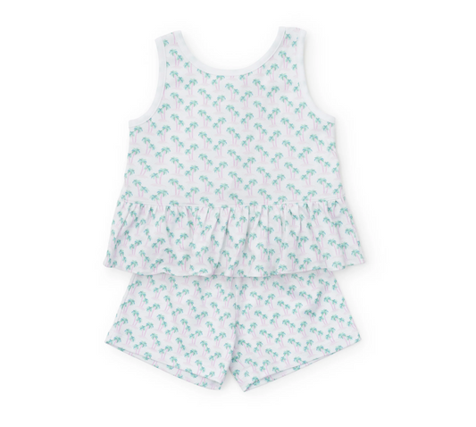 Palm tree Isle Pink - Poppy's Short Set