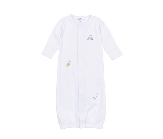 Tiny Tee Time Embroidered Converter - Light Blue