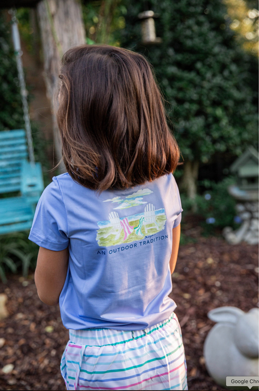 Girls Performance Fishing T-Shirt - Life's A Beach