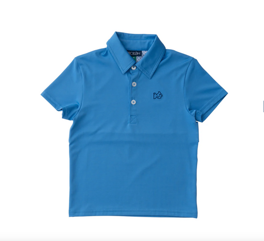 Marina Blue Short Sleeve Pro Performance Polo