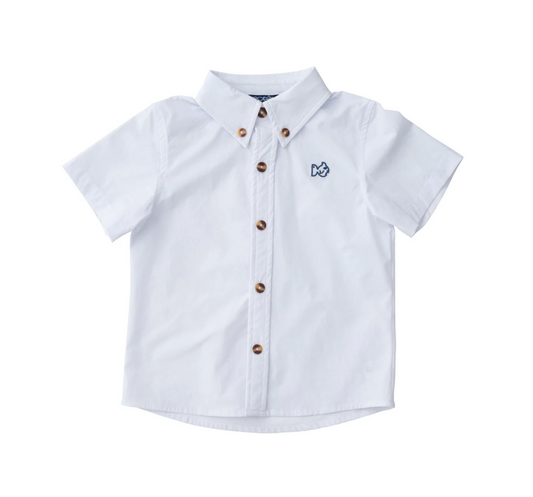 Bright White Short Sleeve Fishing Shirt