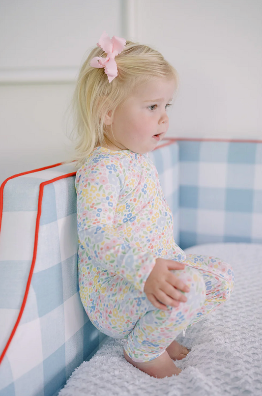 Multi-Colored Flower Sleep Romper