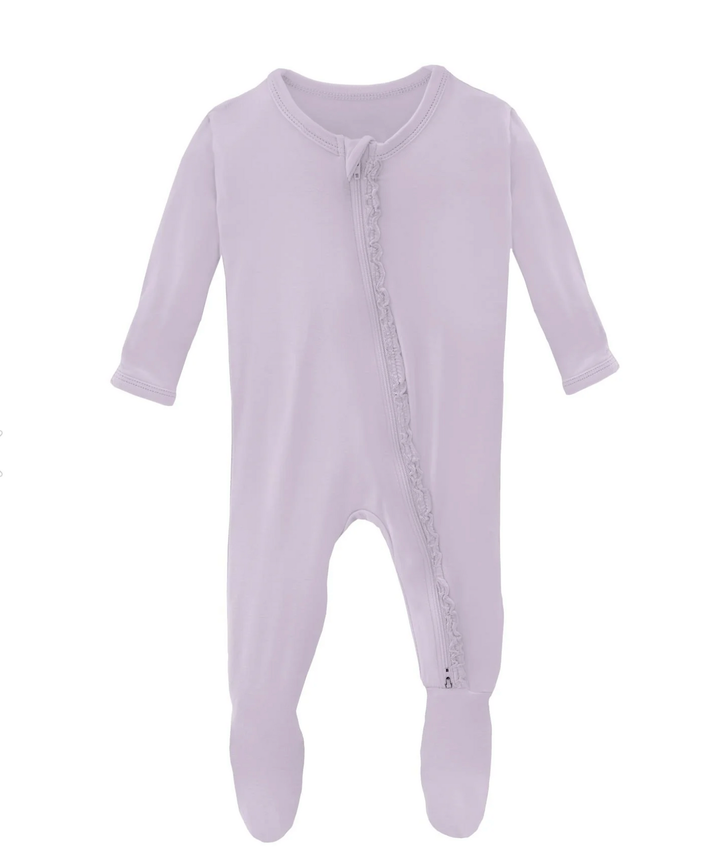 KicKee Pants Ruffle Footie - Thistle
