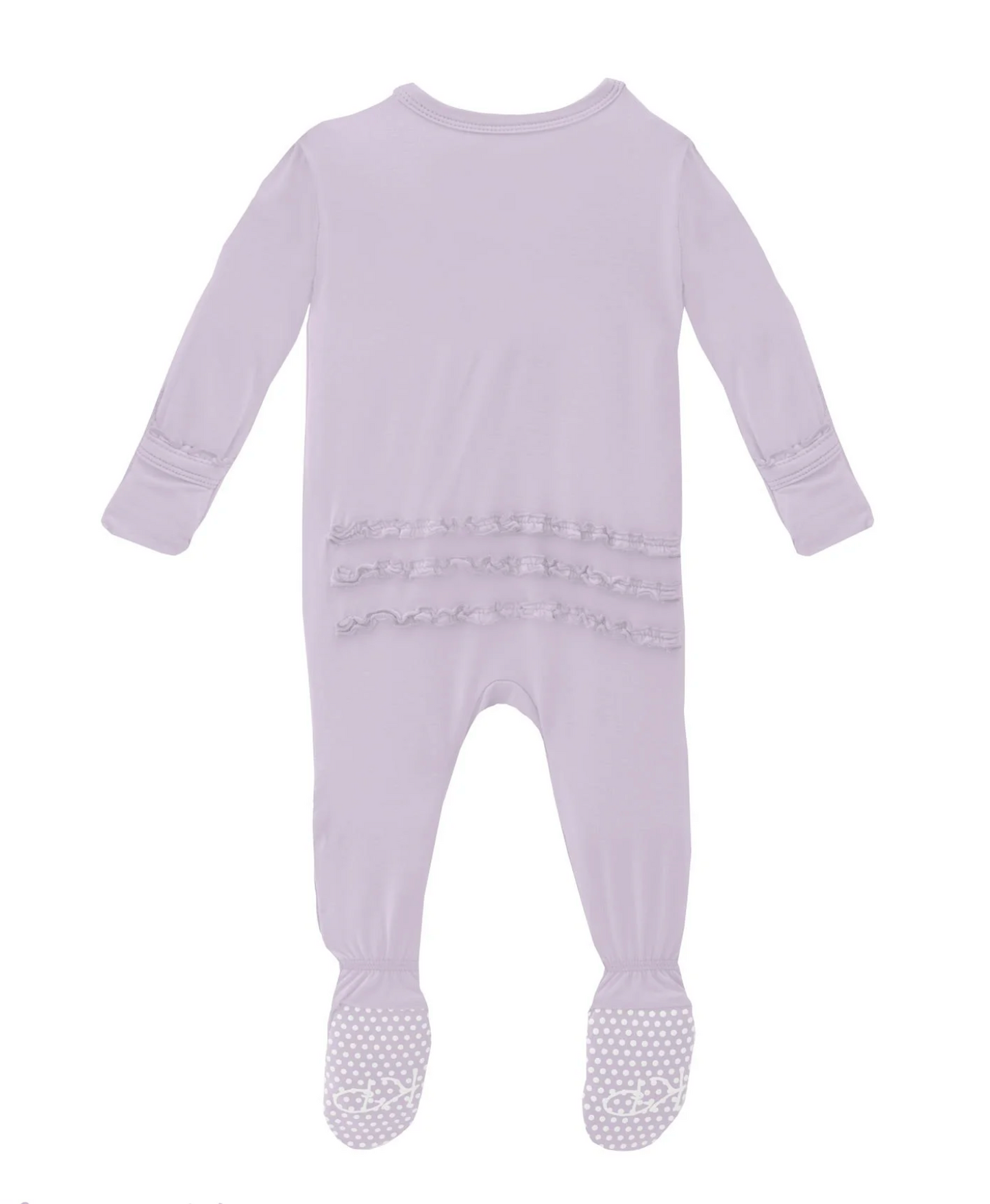 KicKee Pants Ruffle Footie - Thistle