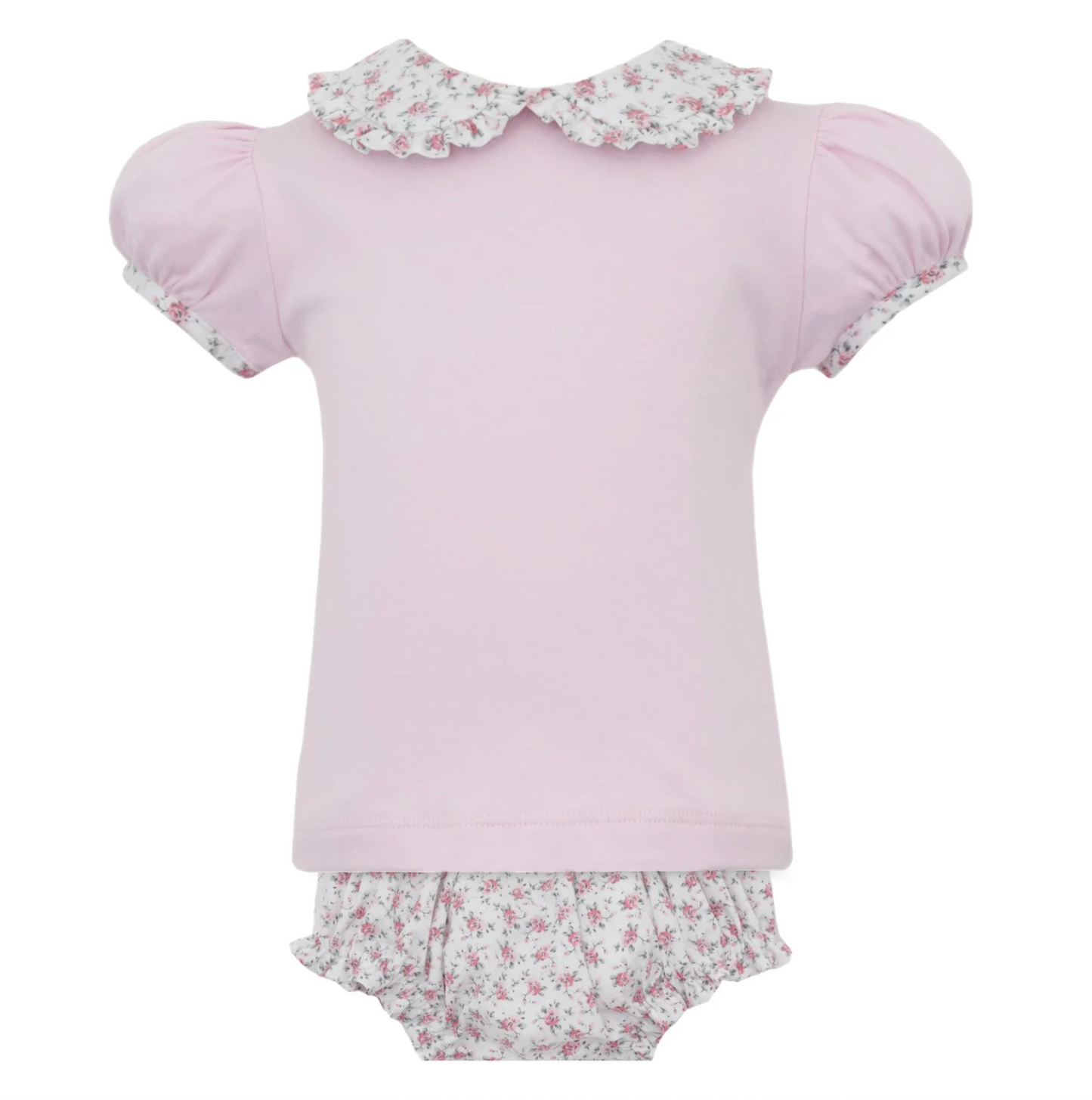 Jasmine Pink English Garden Floral Bloomer Set