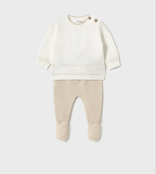 Mayoral Cream Long Knit Set