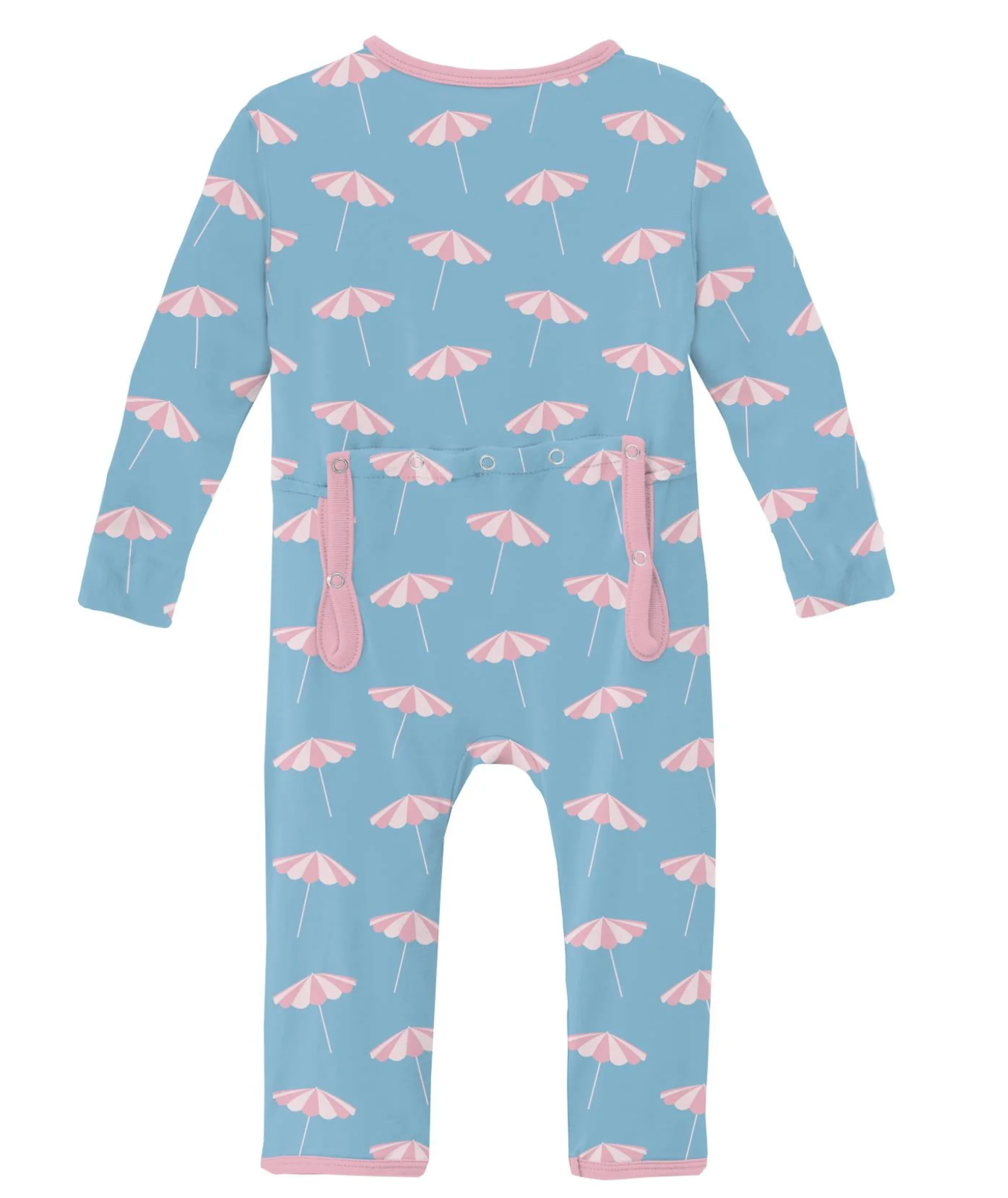 KicKee Pants Coverall - Seaside Blue Beach Umbrellas