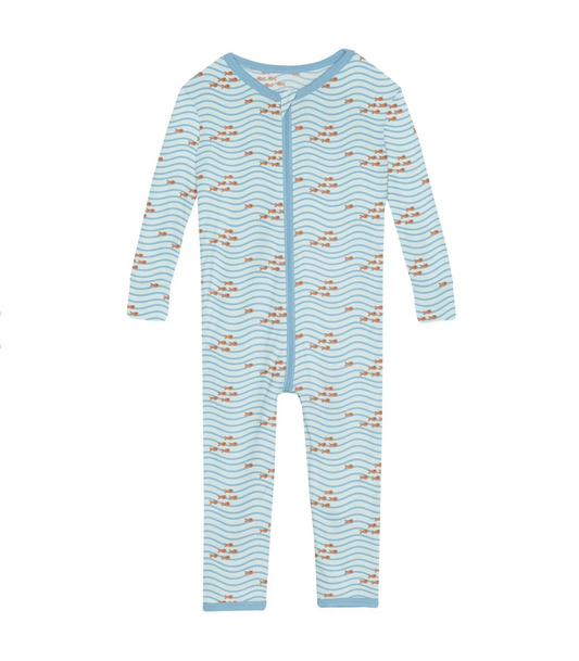 KicKee Pants Convertible Sleeper - Fresh Air Little Fishy