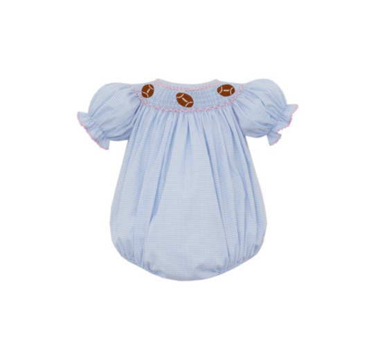 Girl's Smocked Football Bubble