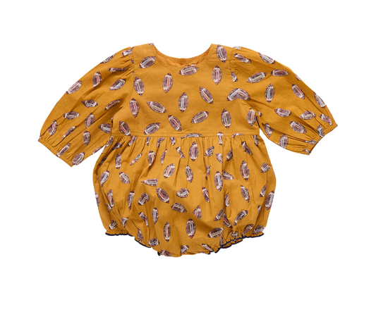 Pink Chicken Baby Girls Brooke Bubble - Flying Footballs