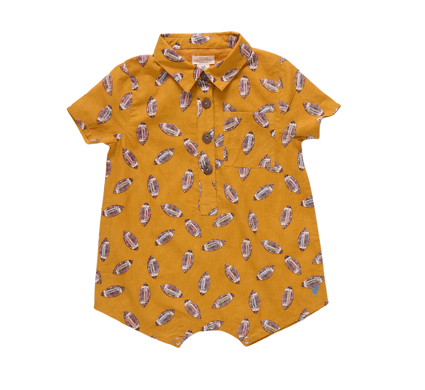 Pink Chicken Baby Boys Easton Jumper - Flying Footballs