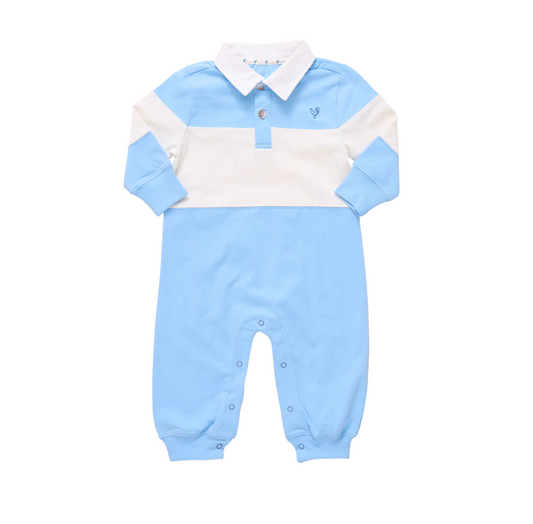 Pink Chicken Baby Boys Albert Jumper - Blue & White