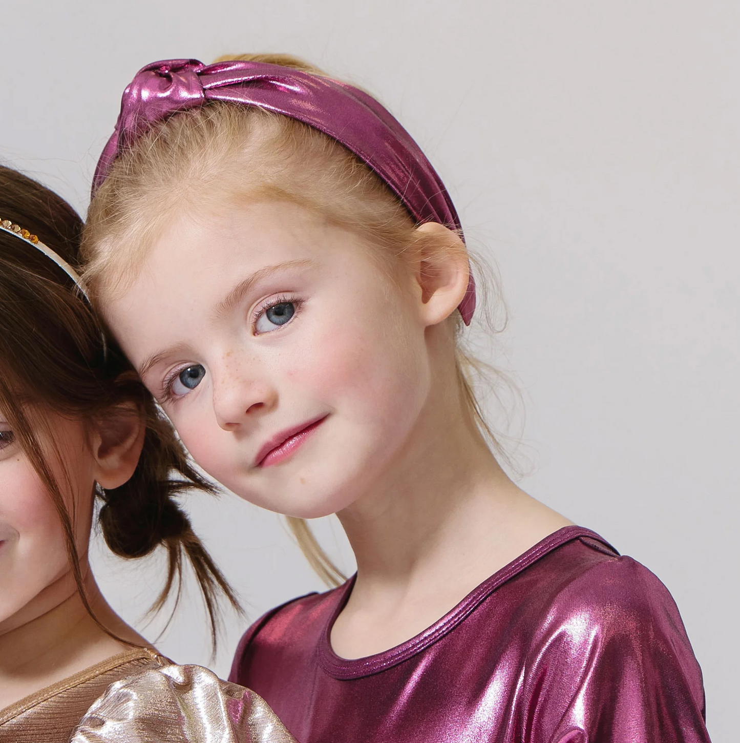 Pink Chicken Lame Holly Headband - Pink