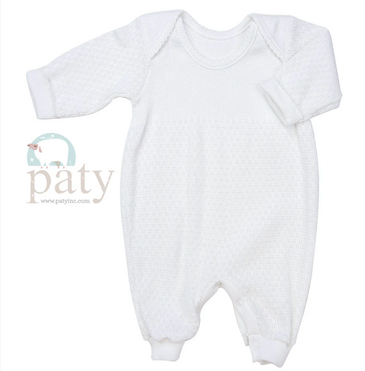 Paty Lap Shoulder Romper - White