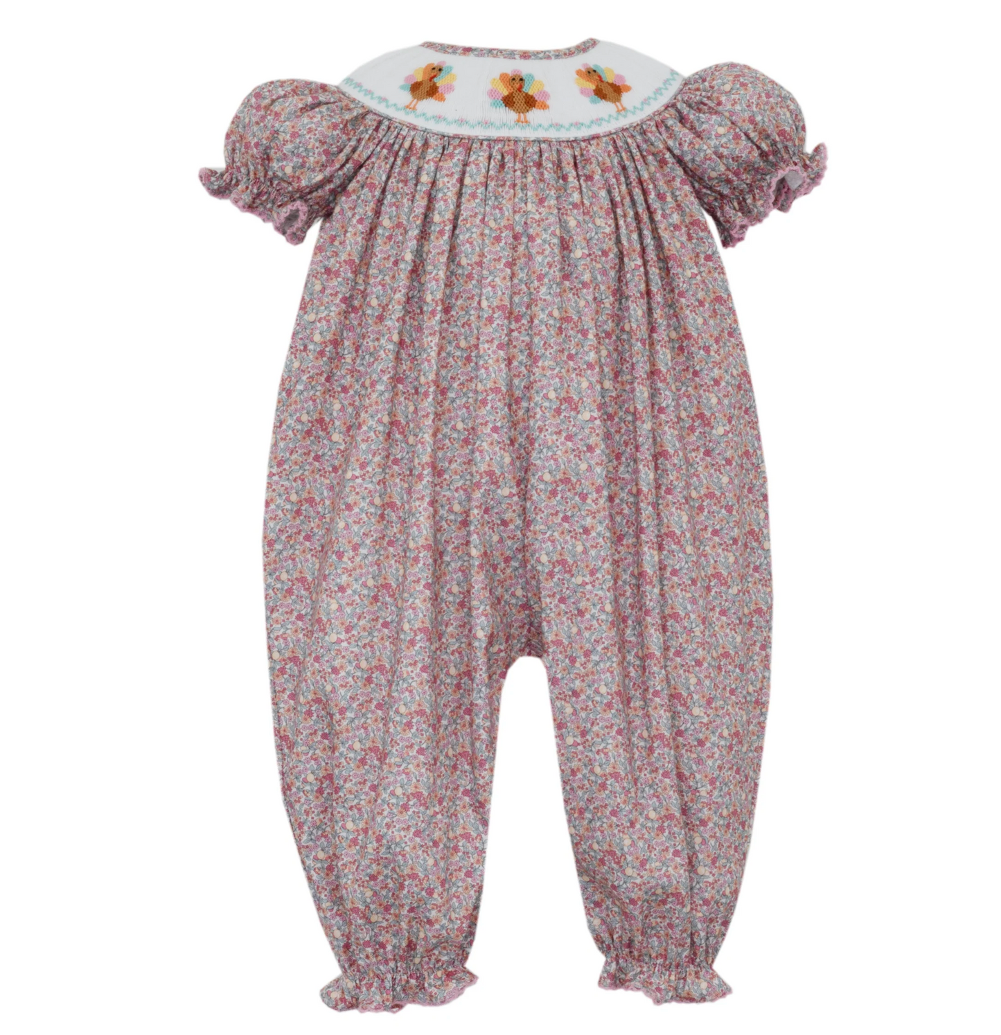 Turkey Pink Floral Long Bishop
