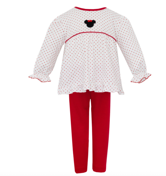 Minnie Mouse Red & White Polka Dot Tunic Set