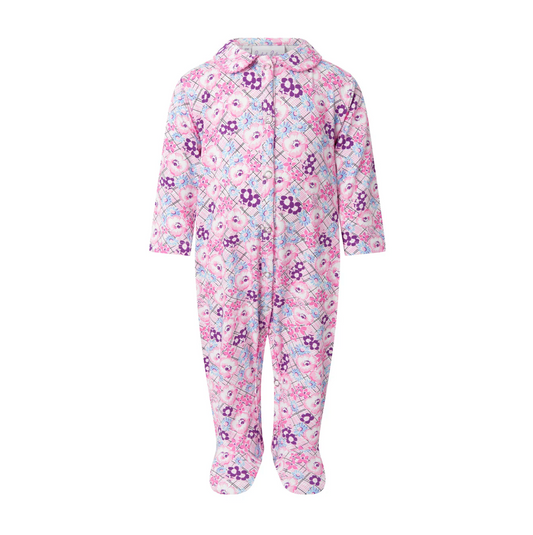 Rachel Riley Floral Check Footie