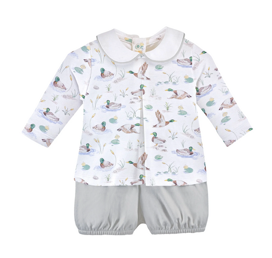 Mallard Ducks Printed Tee and Bloomer Set