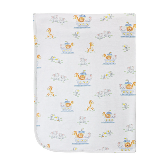 Blue Noah's Ark Blanket