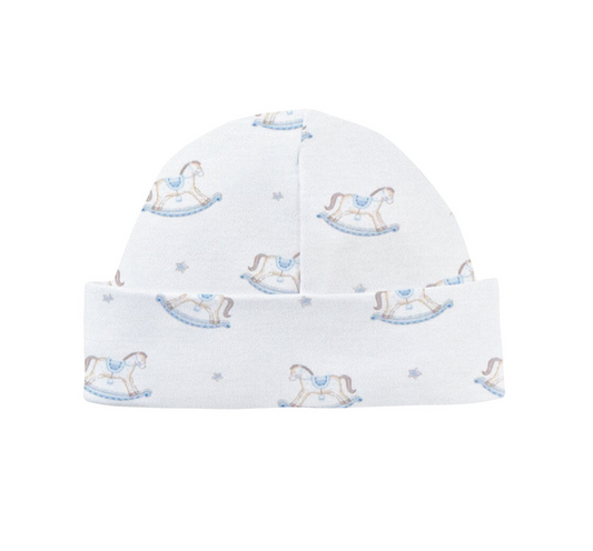 Tiny Rocking Horse Round Hat - Newborn