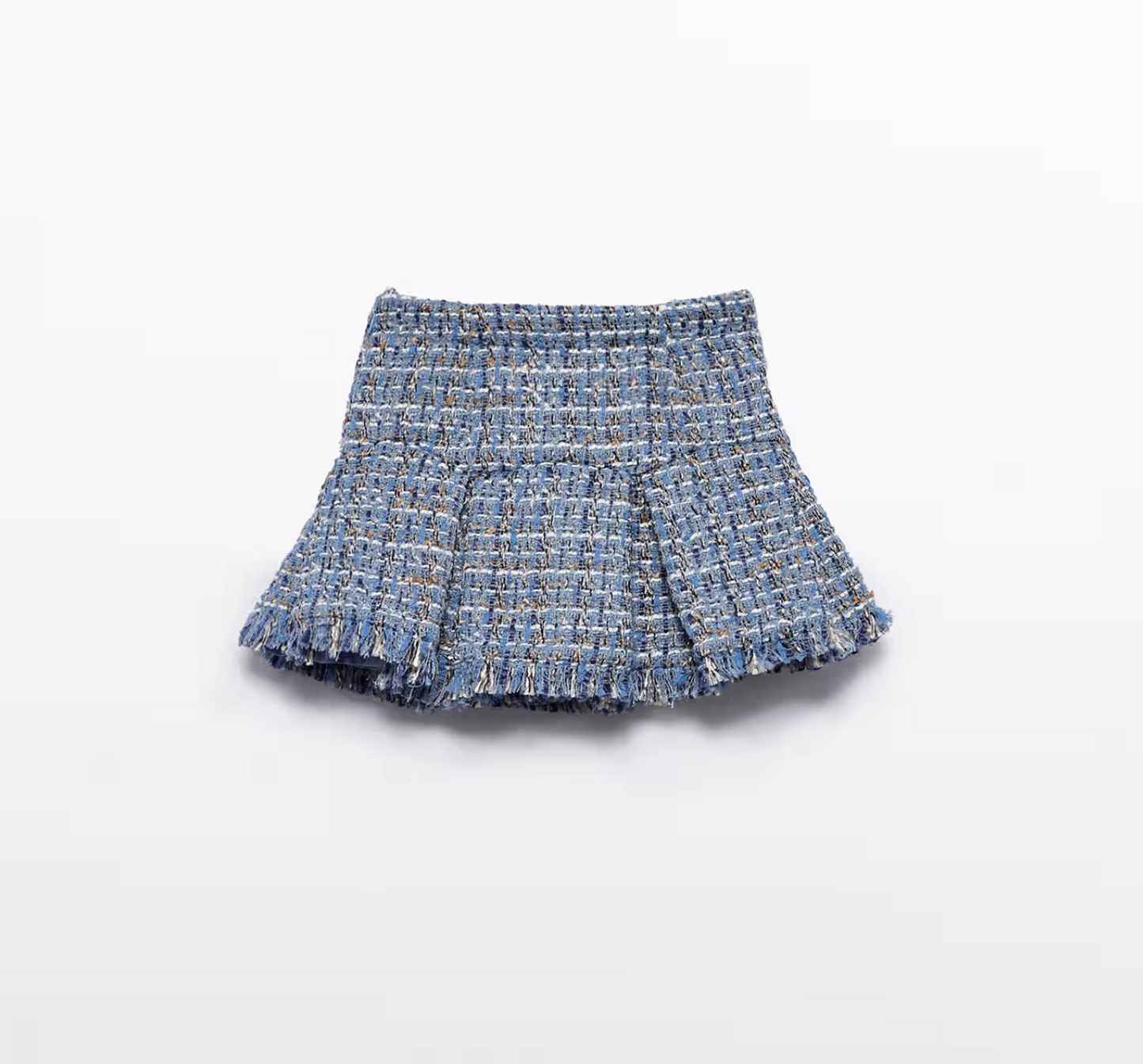 Abel & Lula Sky Blue Tweed Skirt