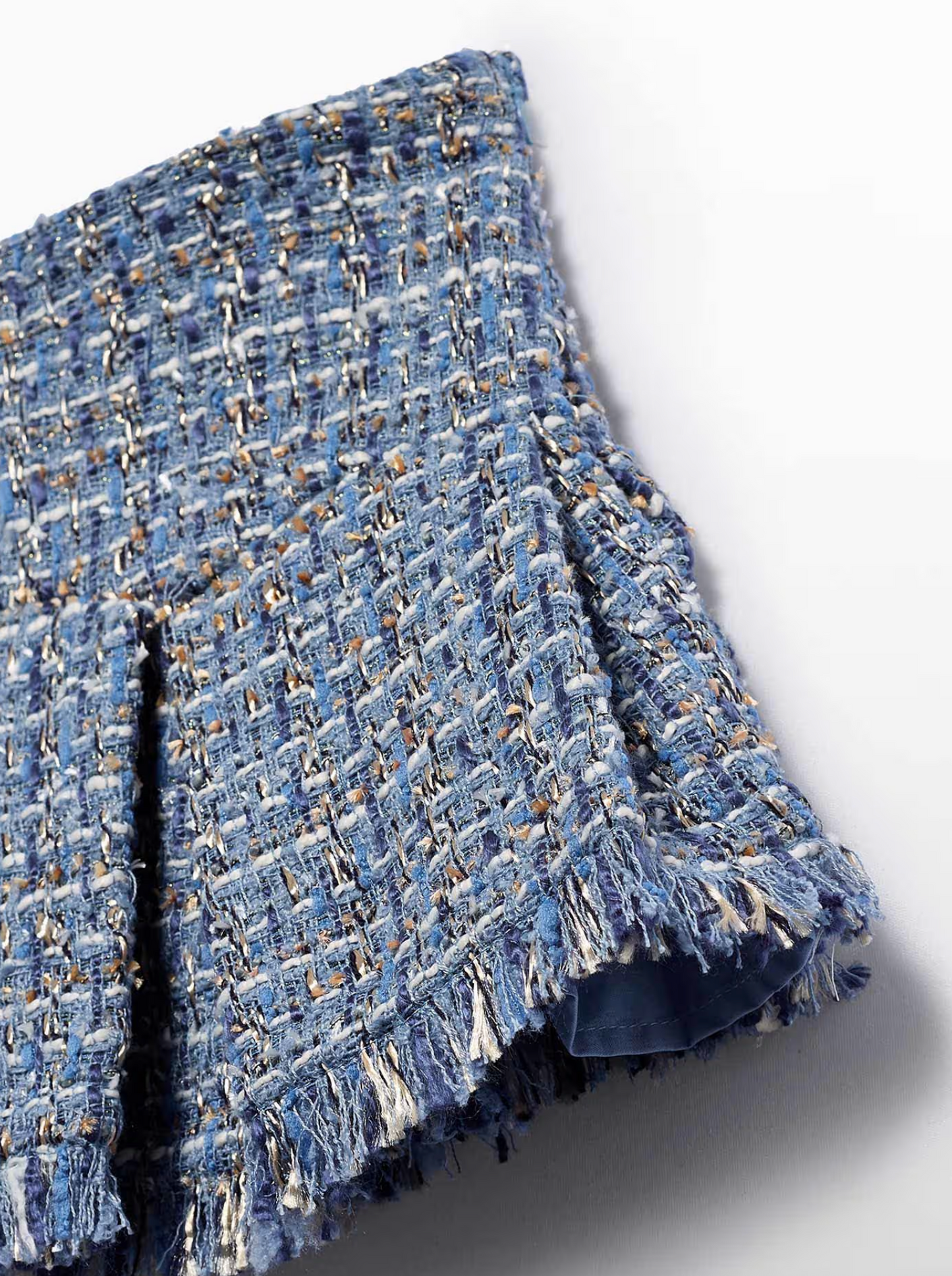 Abel & Lula Sky Blue Tweed Skirt