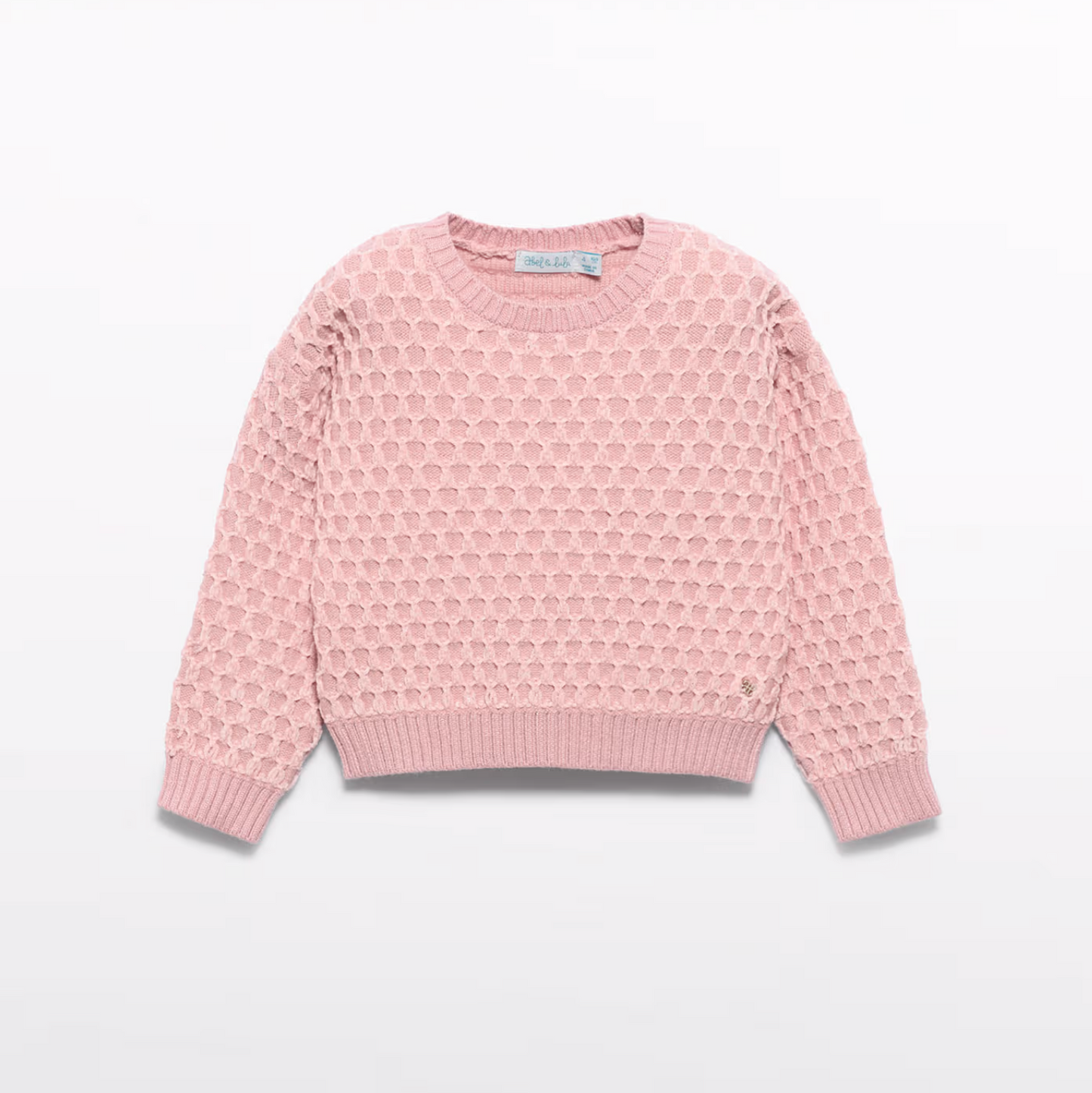 Abel & Lula Chenille Jacquard Sweater Petal
