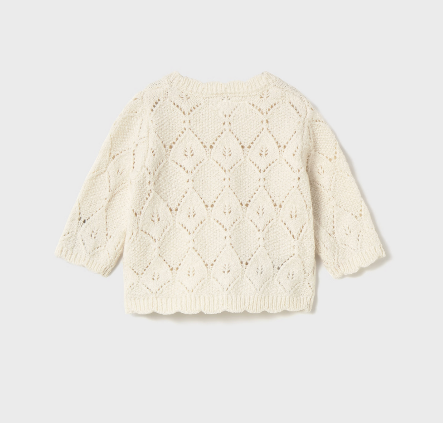 Baby Girl's Knit Cardigan - Milk