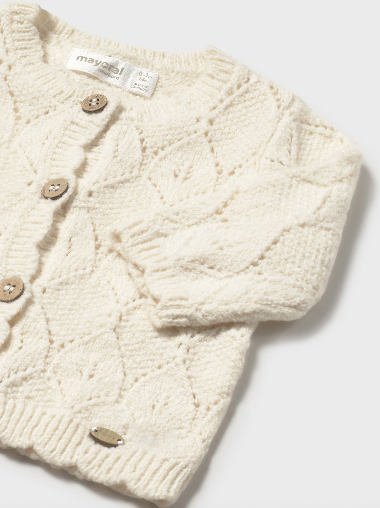 Baby Girl's Knit Cardigan - Milk