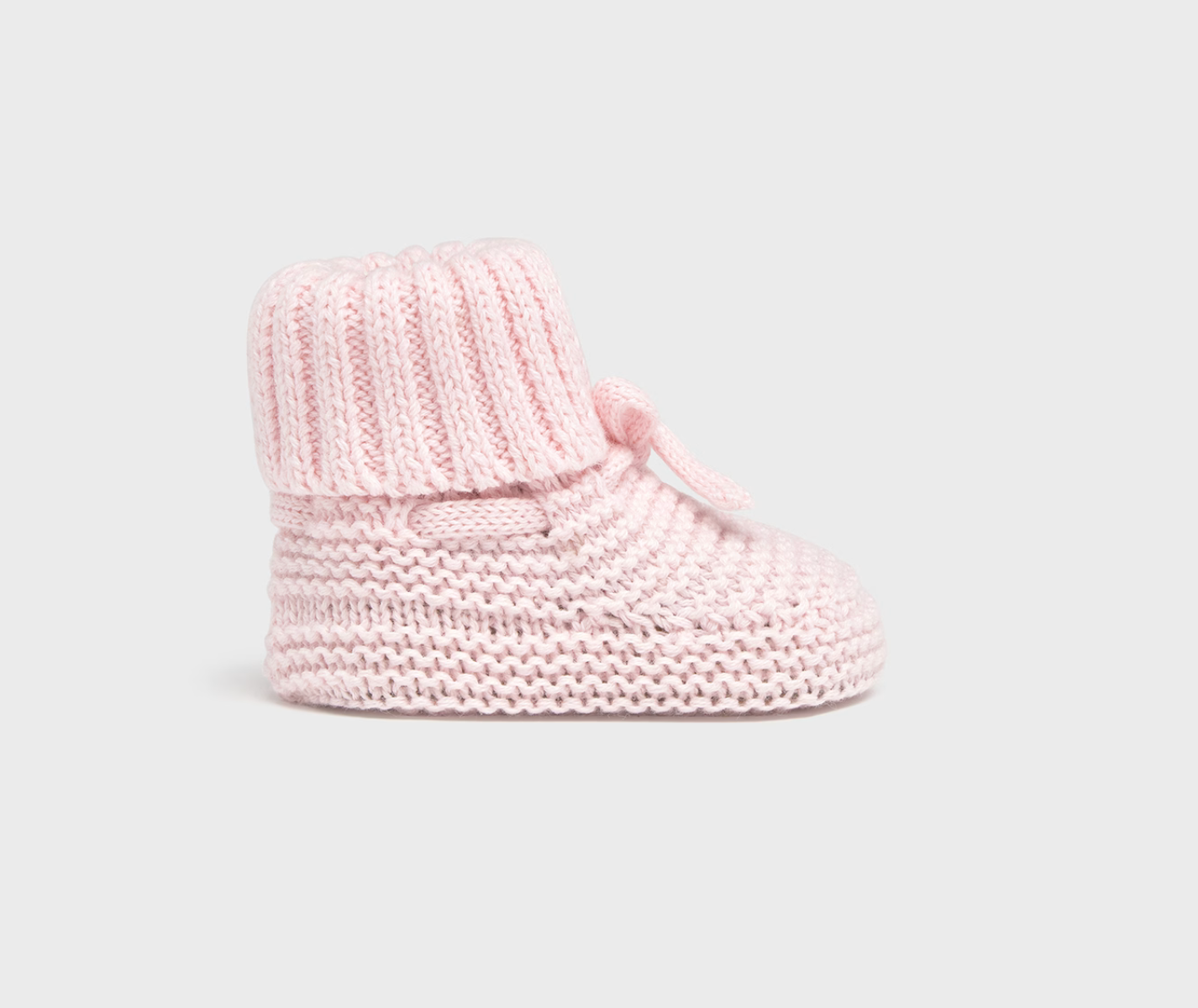 Knit Baby Booties - Rose