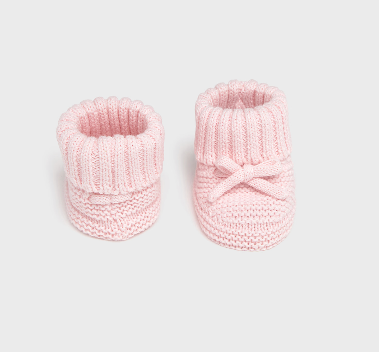 Knit Baby Booties - Rose
