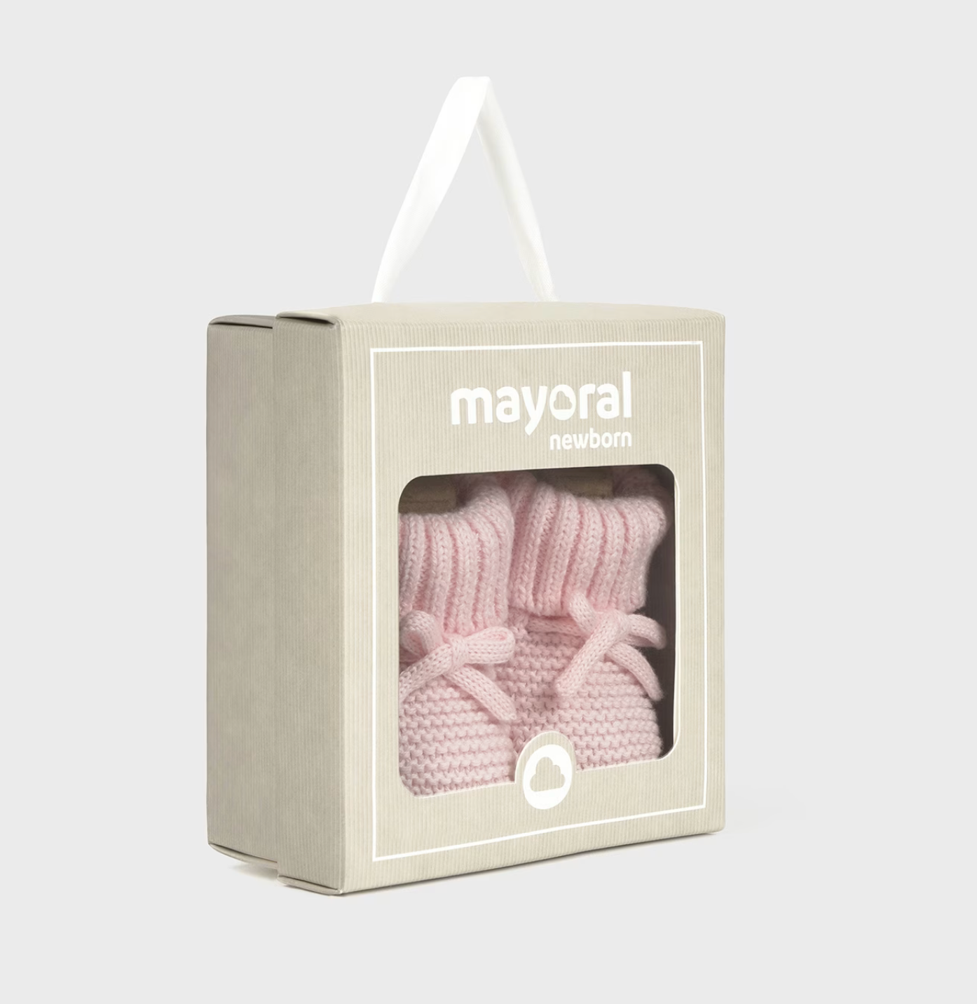 Knit Baby Booties - Rose