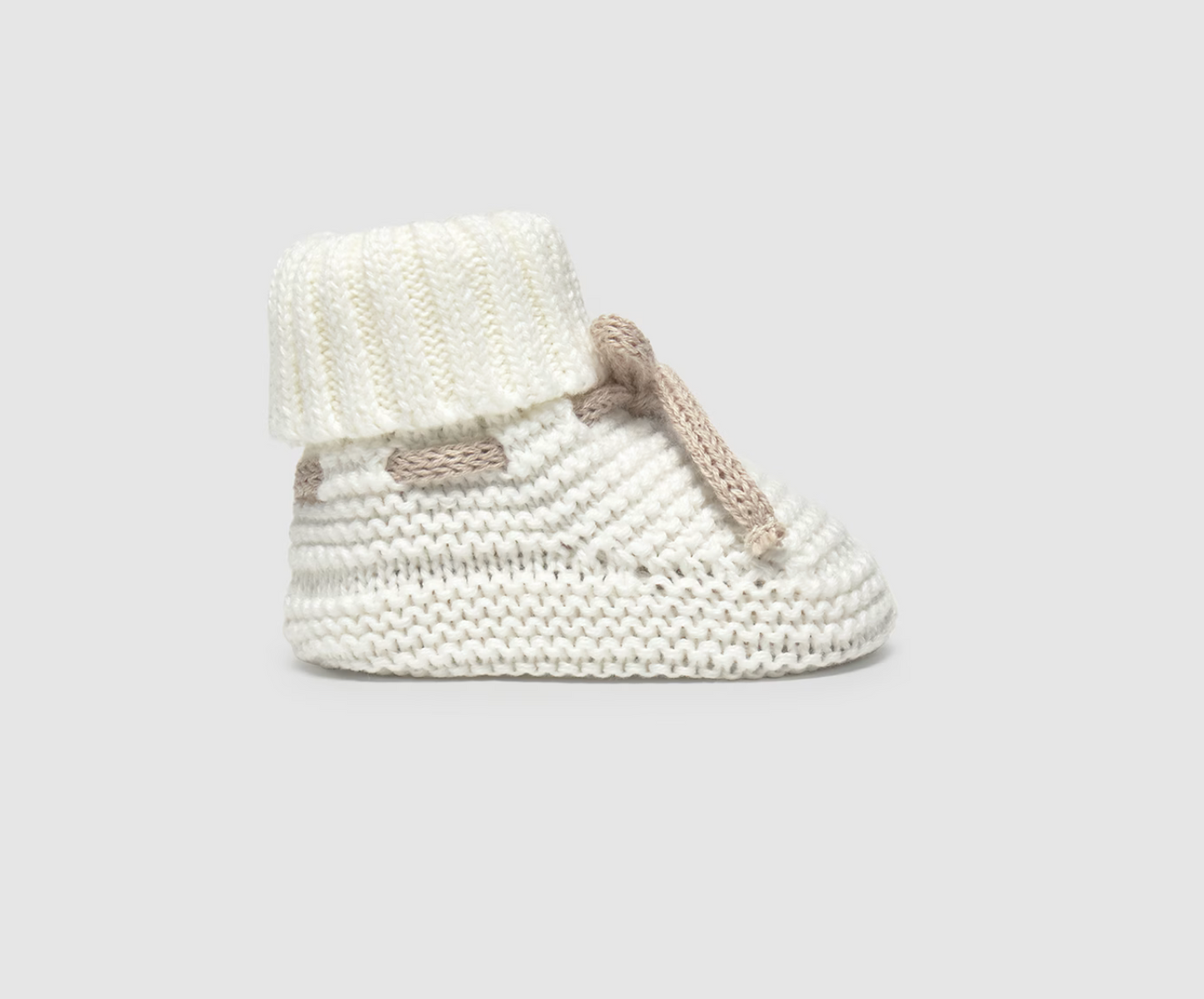 Baby Knit Booties - Cream