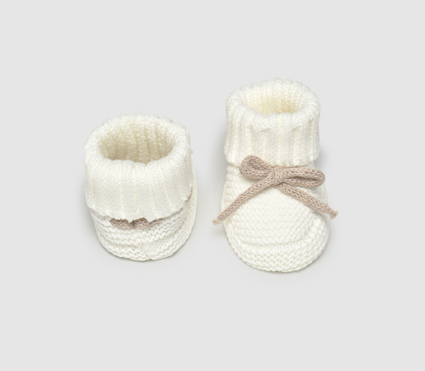 Baby Knit Booties - Cream