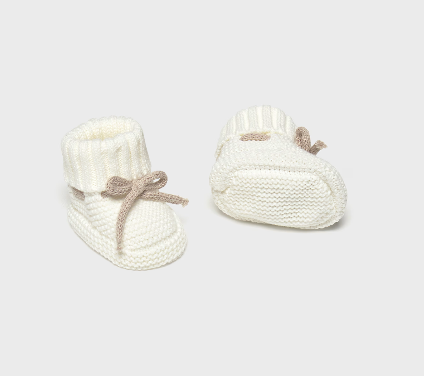 Baby Knit Booties - Cream