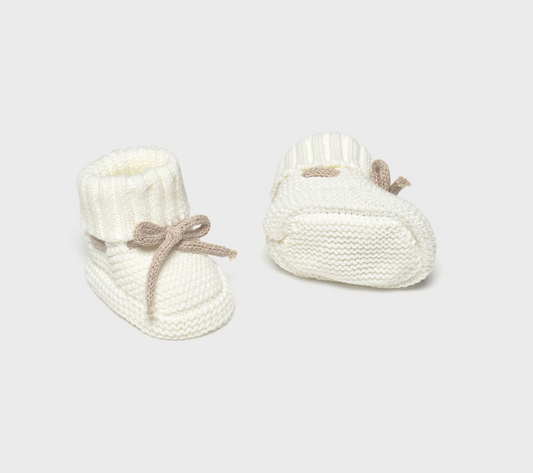 Baby Knit Booties - Cream
