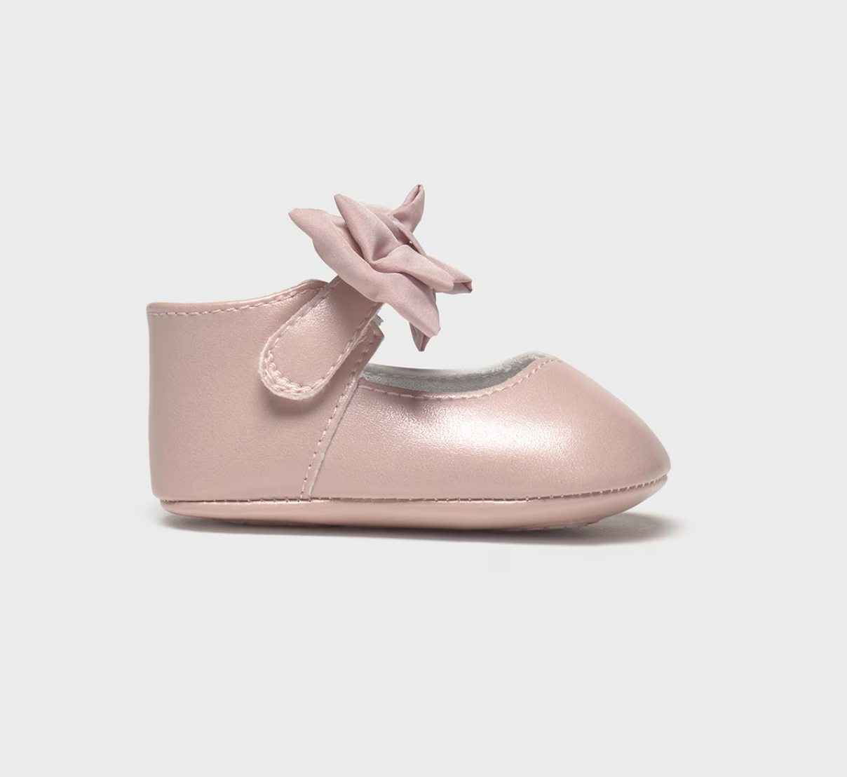 Baby Girl Bow Mary Janes - Petal