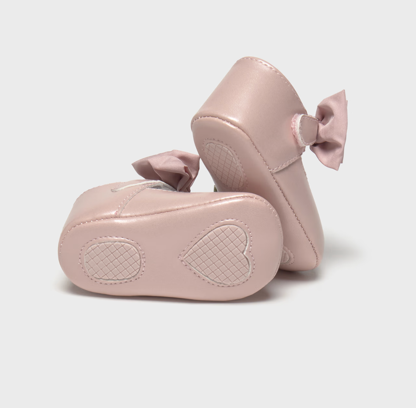Baby Girl Bow Mary Janes - Petal