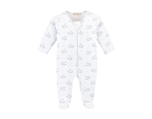 Tiny Rocking Horse Zipper Footie