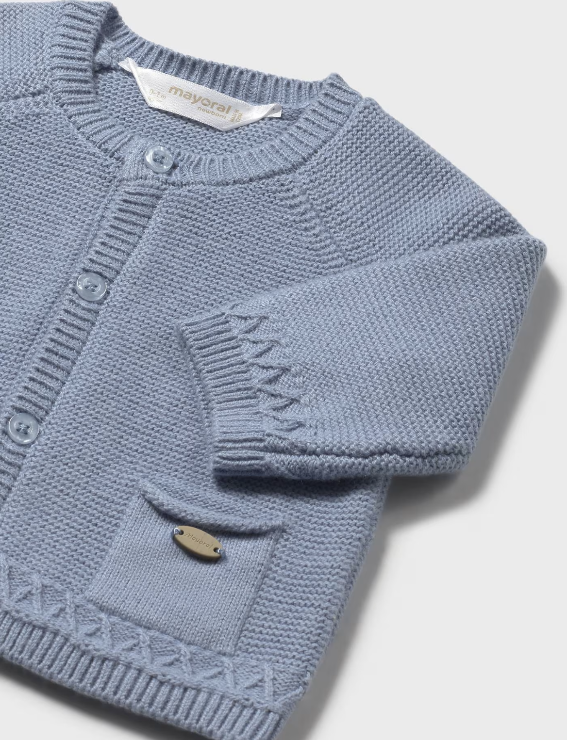 Baby Soft Knit Cardigan - Blue Bell