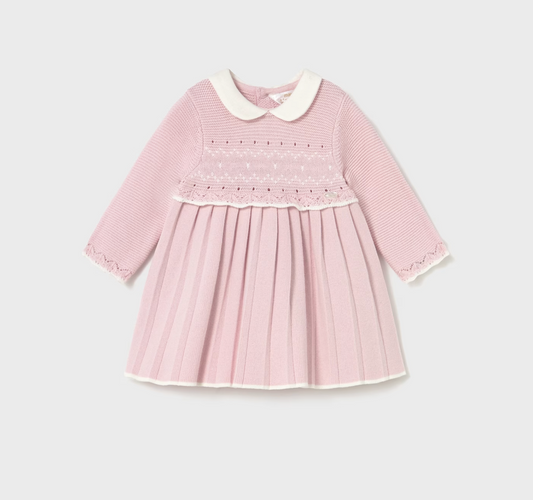 Baby Knit Dress - Rose