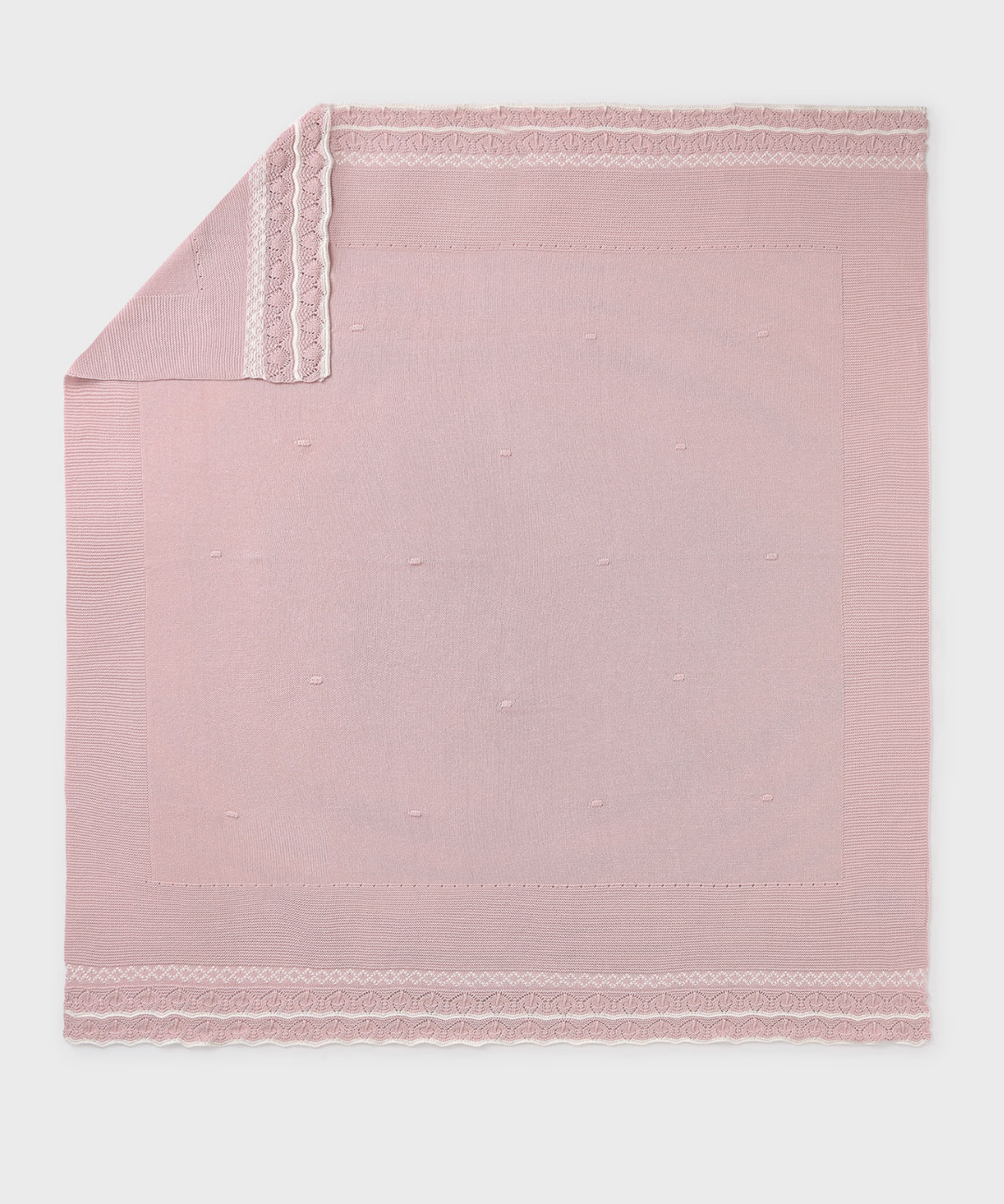 Cotton Baby Blanket - Quartz or Sky