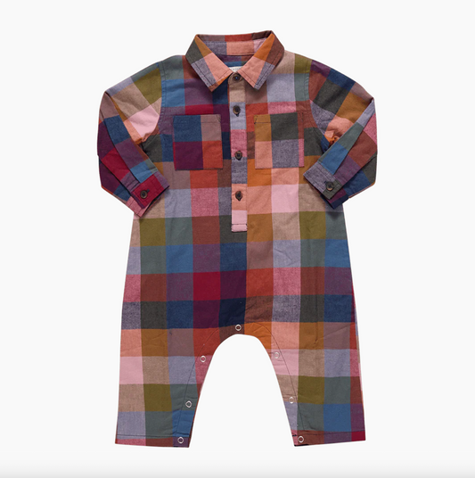 Pink Chicken Baby Boys Easton Jumper - Harvest Check