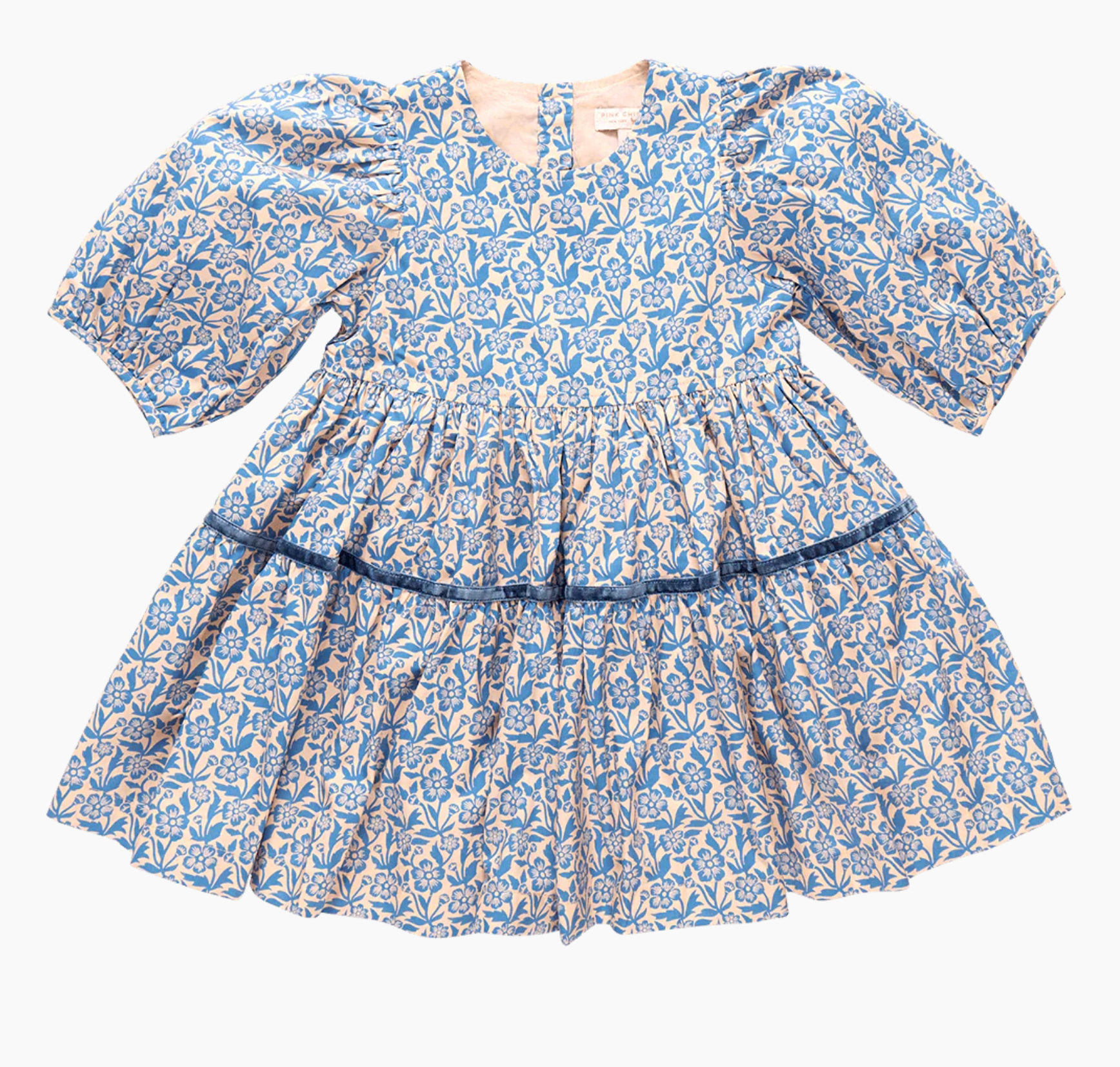 pink chicken maribelle dress Pink Chicken Women's Maribelle Dress in Lavender Posey Block Print M