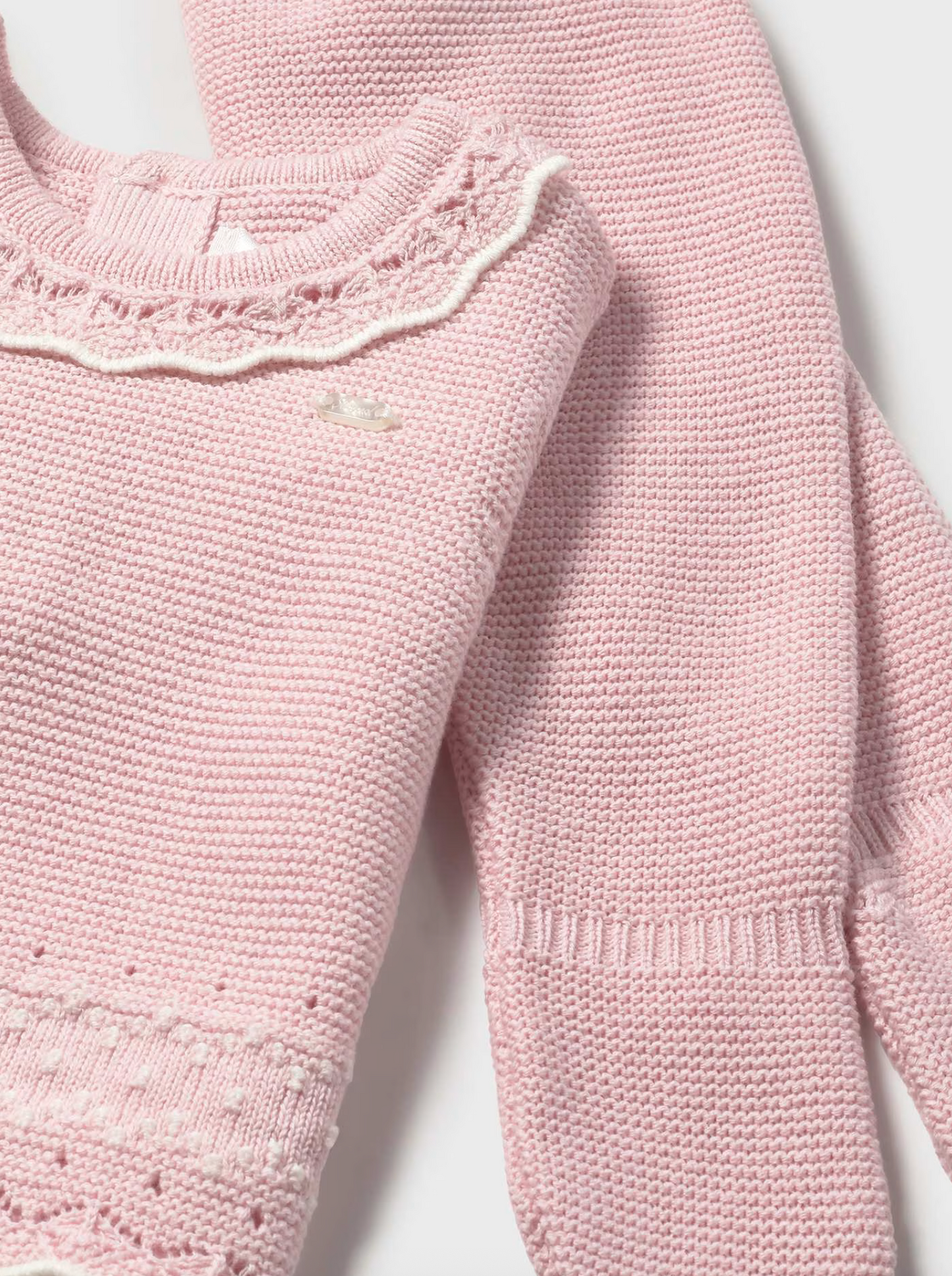 Baby Girl 3-Piece Knit Set - Quartz