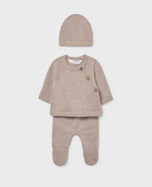 Baby 3-Piece Knit Set - Multiple Color Options